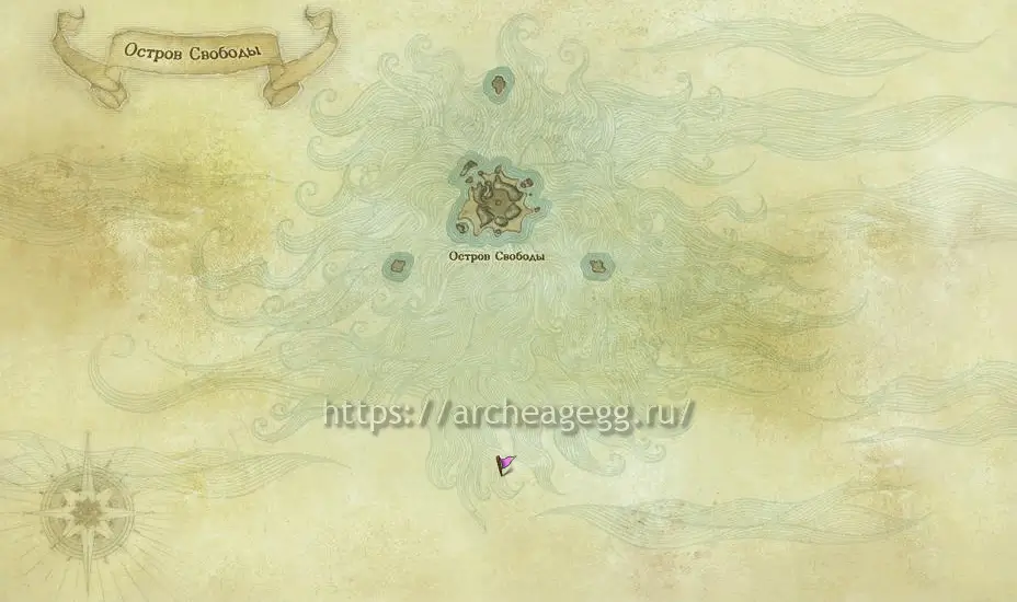 Призрак вечного острова - карта